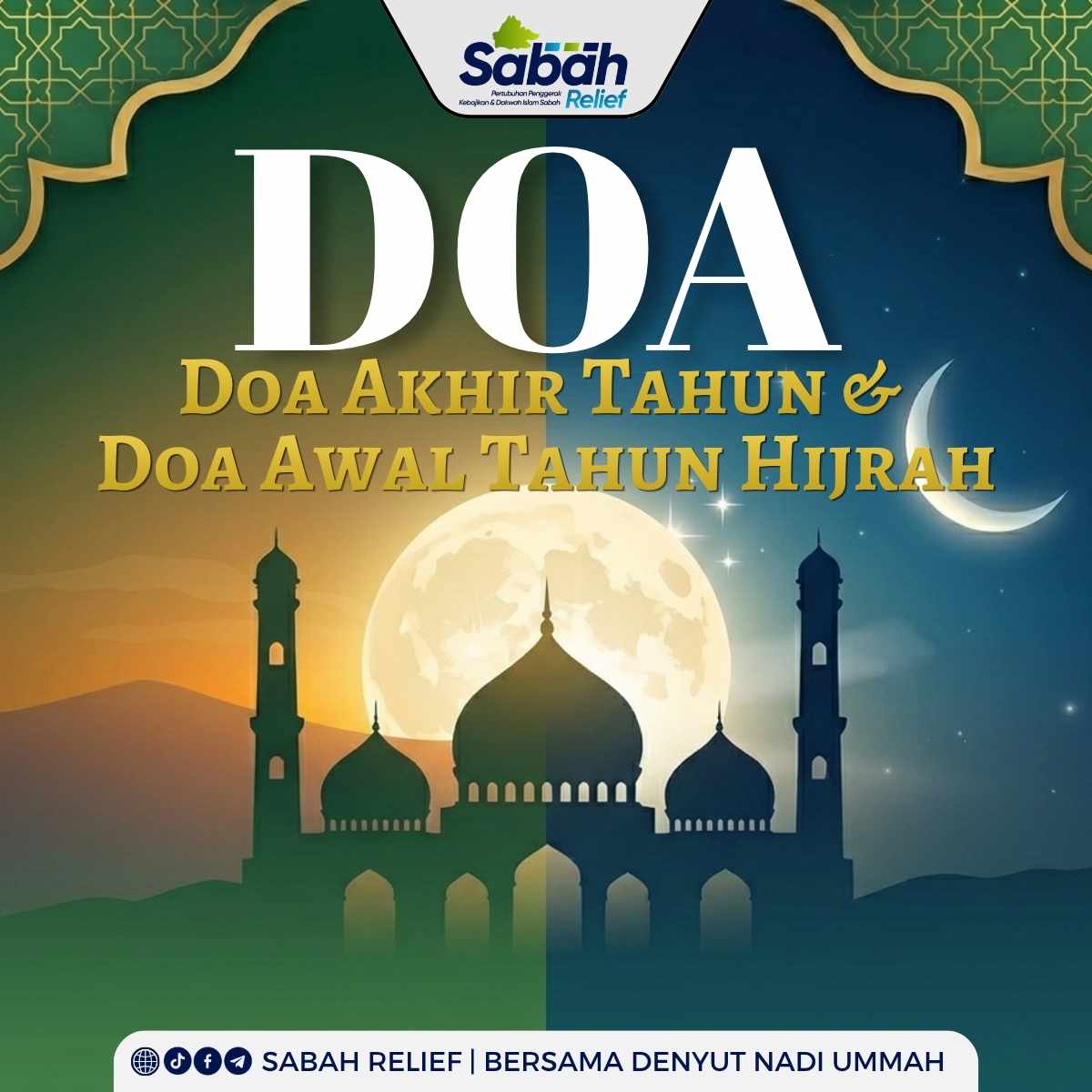 Doa Akhir Tahun & Doa Awal Tahun Hijrah | Sabah Relief