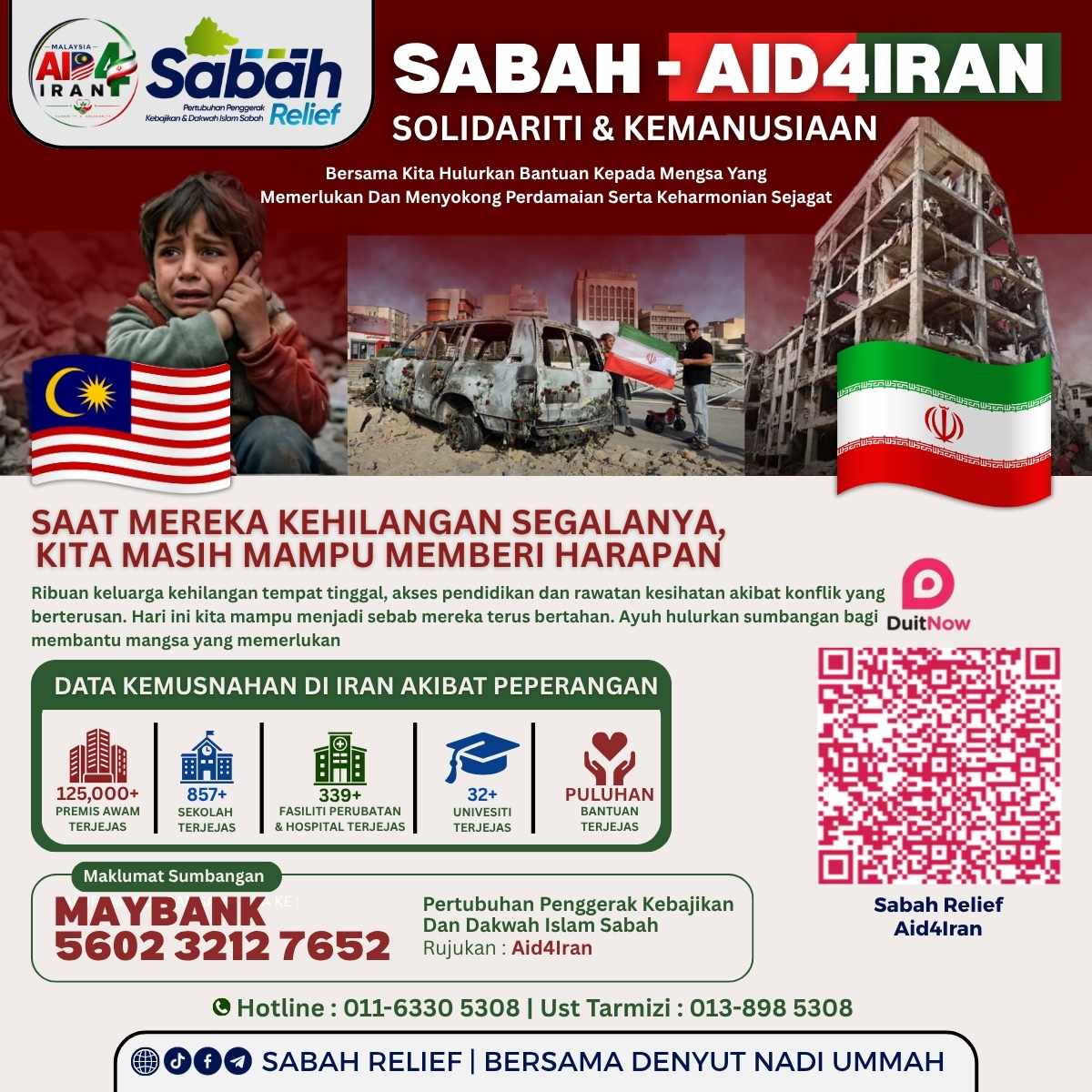 MALAYSIA-AID4IRAN | Solidarity & Humanity | Sabah Relief