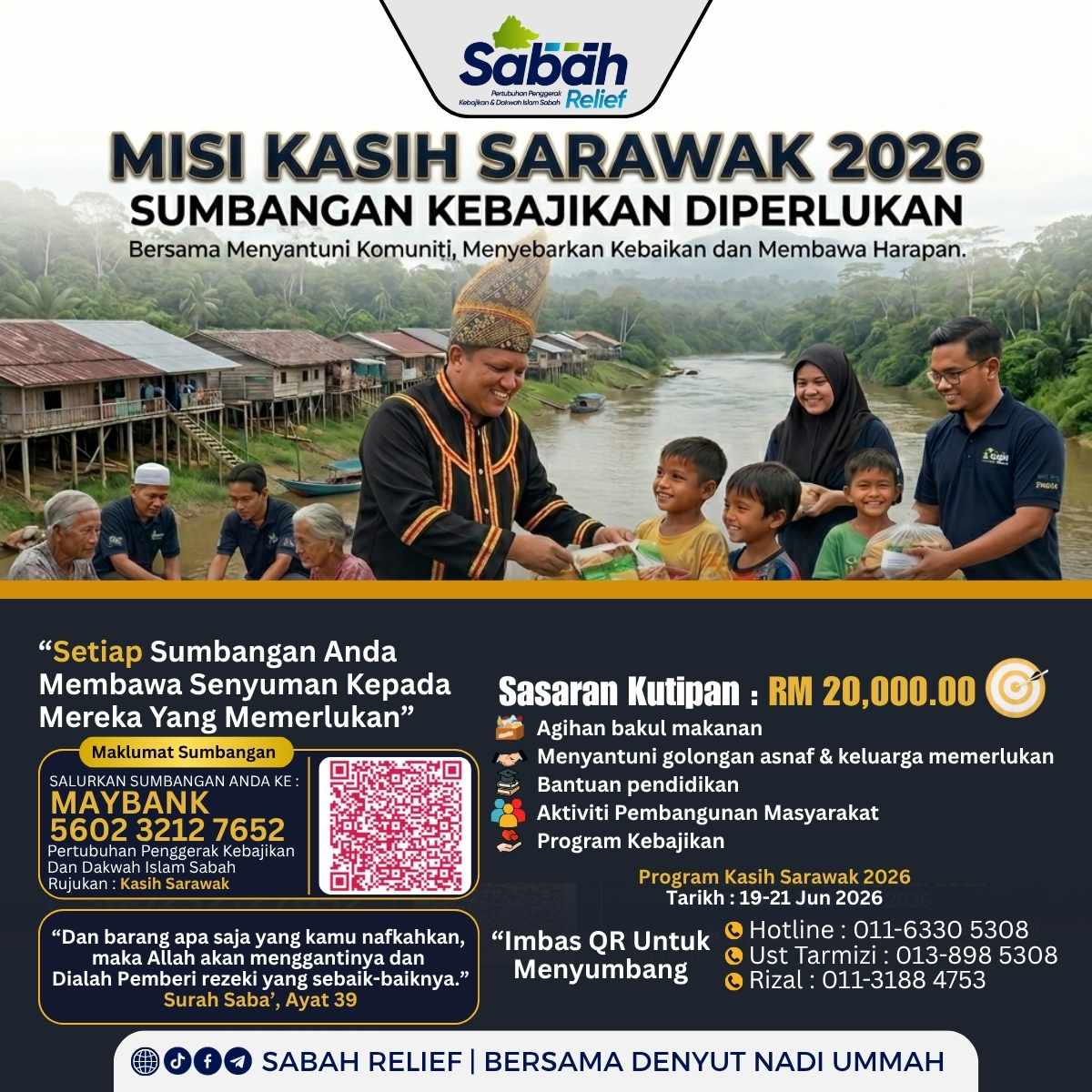 Misi Kasih Sarawak 2026 | Sabah Relief